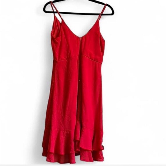 Red Ruffle Dress - Picture 3 of 3